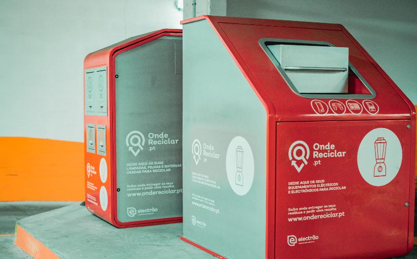 How many tons of electronic waste were collected in Portugal?