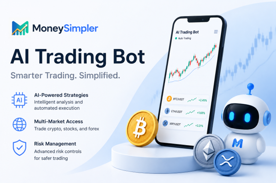 MoneySimpler lanceert gratis AI-handelsbot nu de volatiliteit op de cryptomarkt nieuwe handelskansen